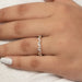 Half Moon And Round Cut Lab Grown Diamond Eternity Band