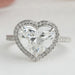Heart Cut Lab Grown Diamond Halo Engagement Ring