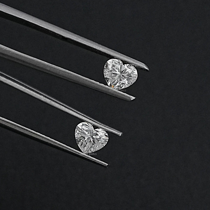 Heart Shaped Lab Grown Diamond Pair Loose