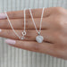 Heart Shape Lab Grown Diamond Halo Pendant Necklaces