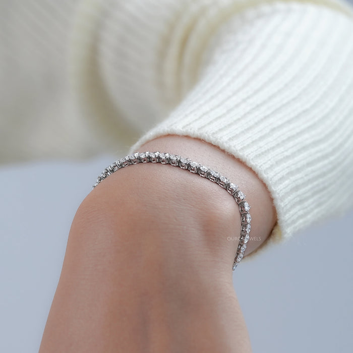 Heart Shape Lab Diamond Bracelet Bracelet