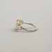 Yellow Heart Cut Lab Grown Diamond Bypass Ring Rings