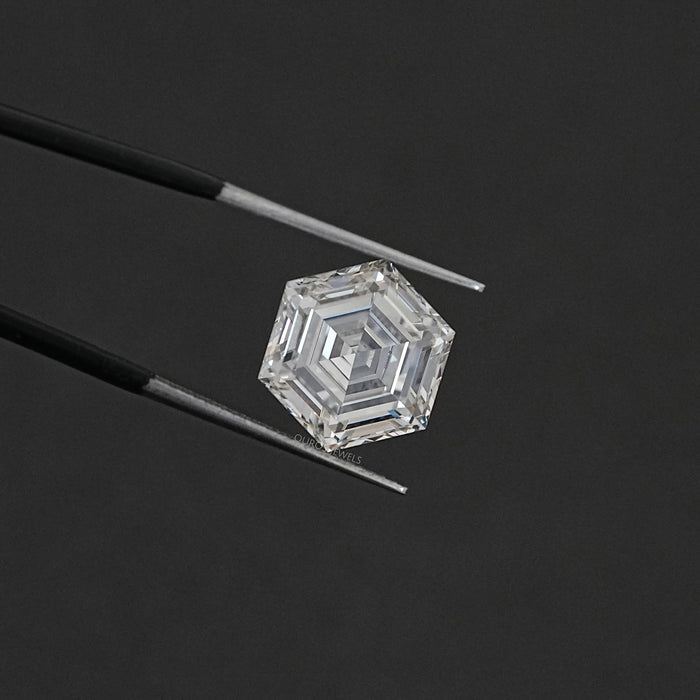 Step Cut Hexagonal Lab Antique Loose Diamond