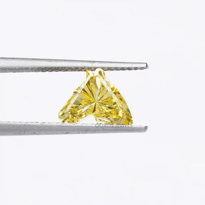 1.55 Carat Yellow Horse Cut Lab Grown Diamond