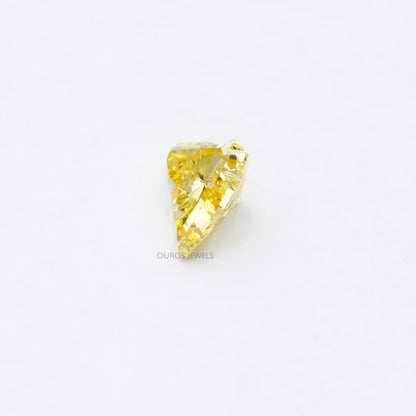 1.55 Carat Yellow Horse Cut Lab Grown Diamond