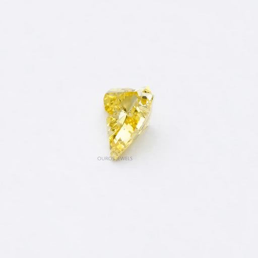 1.55 Carat Yellow Horse Cut Lab Grown Diamond
