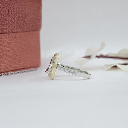 Antique Shape Horse Cut Diamond Ring Ring