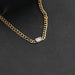 Emerald Cut Cuban Link Necklace For Men's Necklaces