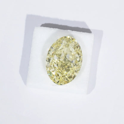 Fancy Yellow Modified Oval Cut Loose Diamond