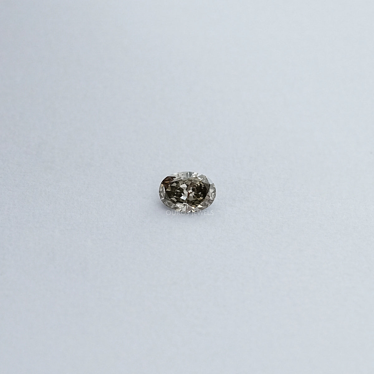 1.06 CT Olive Black Oval Lab Grown Loose Diamond Loose