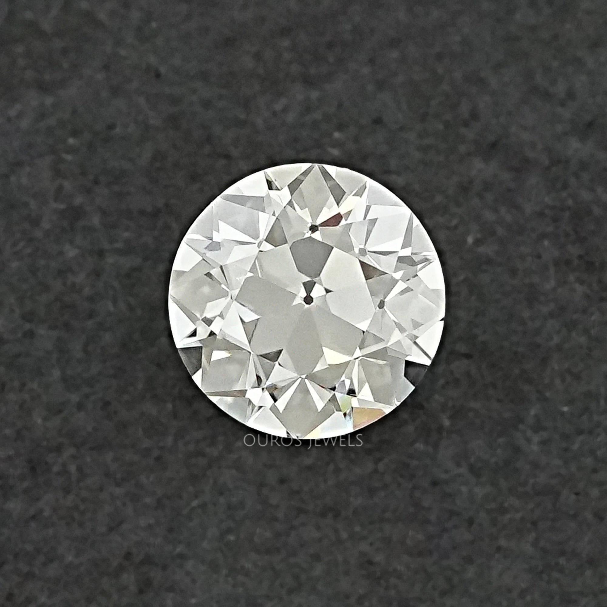 Flower Pattern Old European Round Cut Diamond J To Z VS Loose