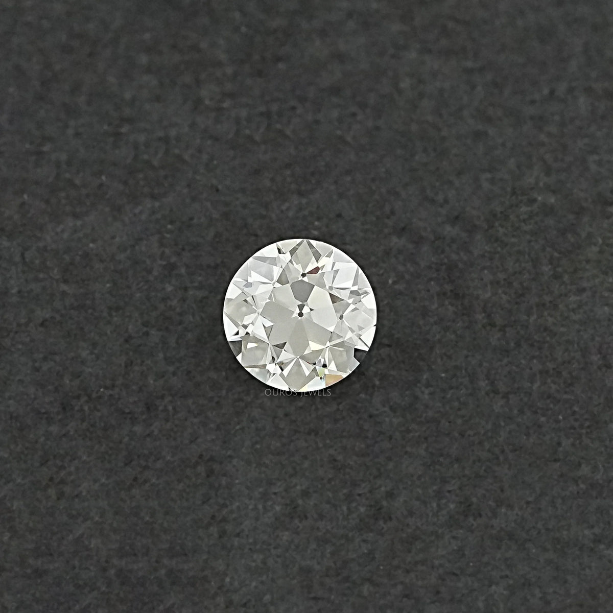 Flower Pattern Old European Round Cut Diamond Loose