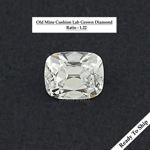 3.40 CT Lab Grown Old Mine Cushion Cut Diamond Loose