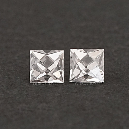 French Cut Lab Grown Diamond Matching Pair Loose
