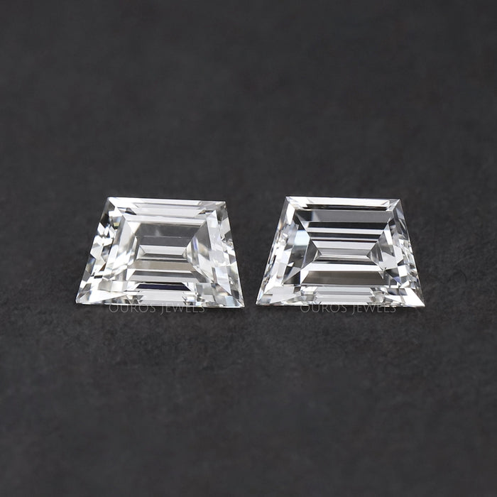 Step Cut Trapezoid Lab Grown Diamond Matching Pair Loose