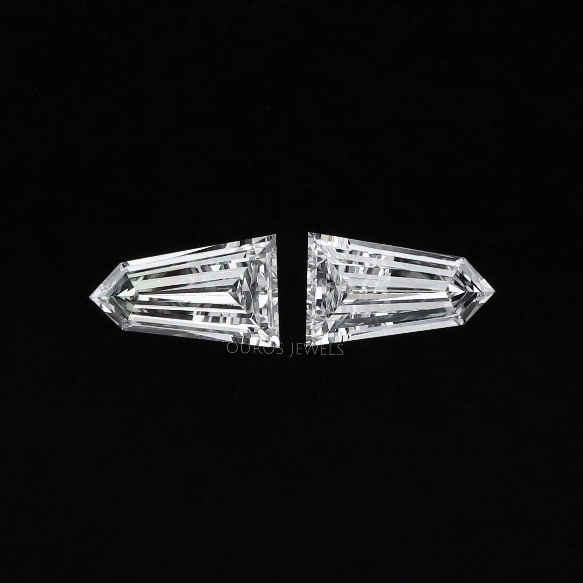 Bullet Cut Lab Grown Diamond Loose Pair Loose