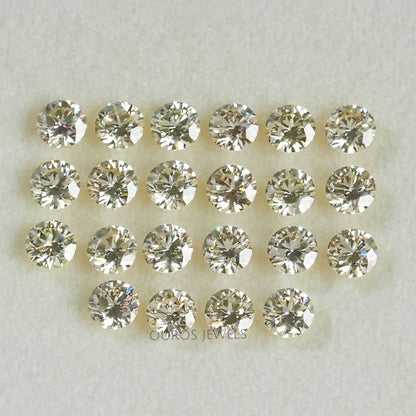 Yellow Round Cut Lab Grown Diamond Loose