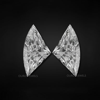 Antique Fan Cut Lab Diamond Pair Loose