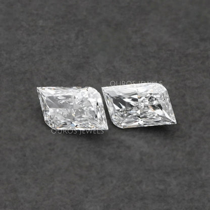 Rounded Modified Kite Shape Lab Diamond Pair Loose