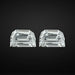 Step Cut Half Moon Diamond Matching Pair