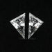 Long Triangle Shape Lab Diamond Matching Pair Loose