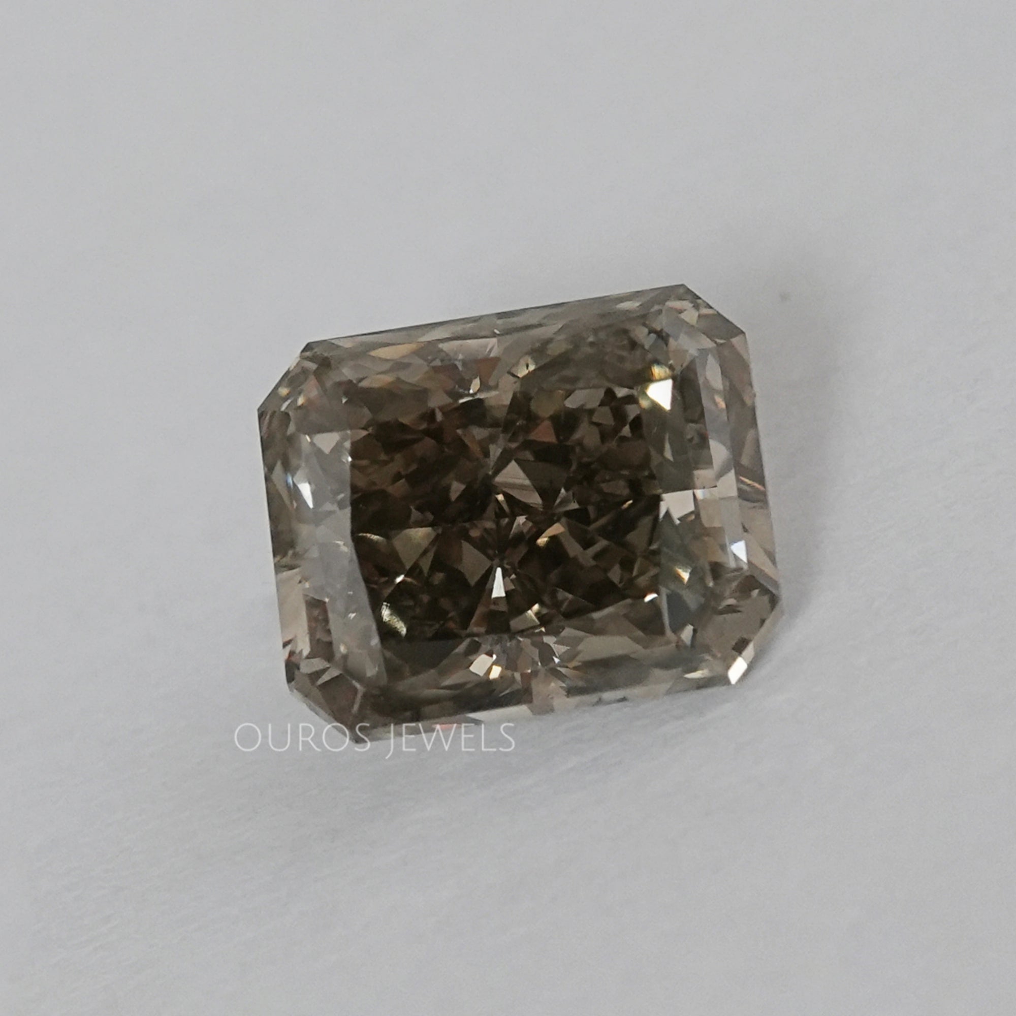 Square Olive Radiant Cut Lab Grown Diamond