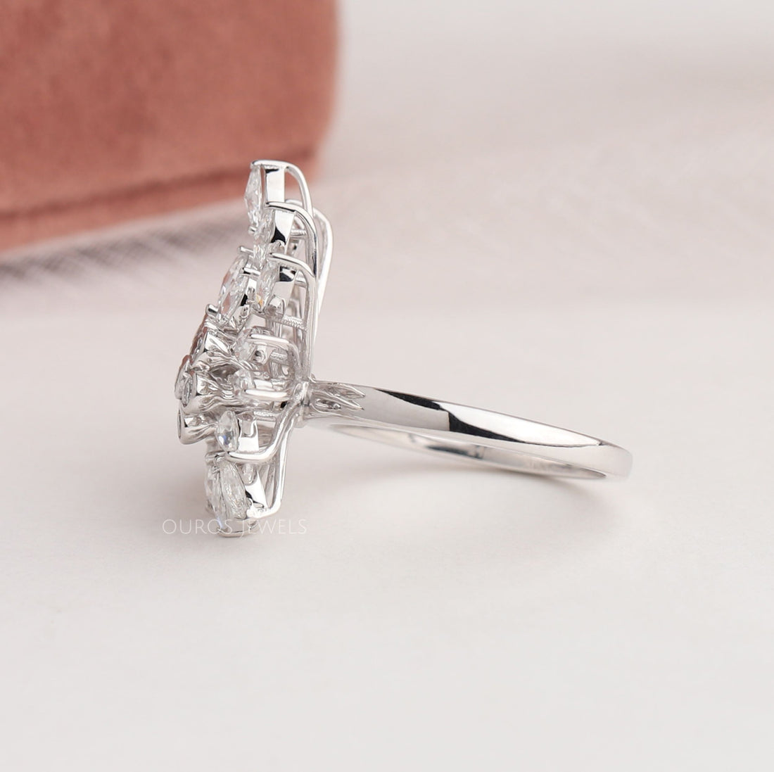 Cluster Lab Diamond Cocktail Ring Ring