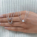 Cushion Cut Lab Diamond Dual Layer Chain Necklace for Women Necklaces