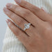 Pear And Baguette Diamond Five Stone Engagement Ring Rings