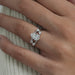Infinity Pear Lab Diamond Engagement Ring Ring