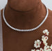 Stunning Round Cut Lab Diamond Tennis Necklace Necklaces