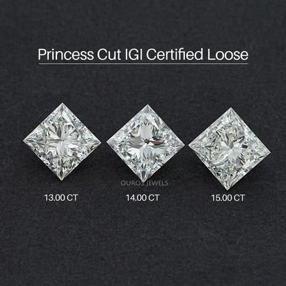 Cerified Princess Cut Lab Grown Diamond