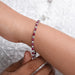 Ruby Oval Gemstone Tennis Bracelet
