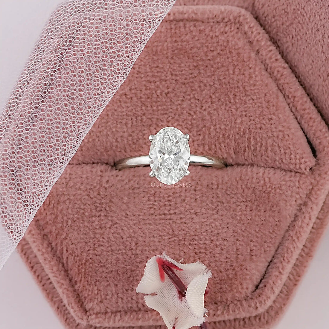 IGI Certified Oval Cut Solitaire Engagement Ring Ring