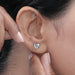 IGI Certified Heart Cut Lab Grown Diamond Stud Earring