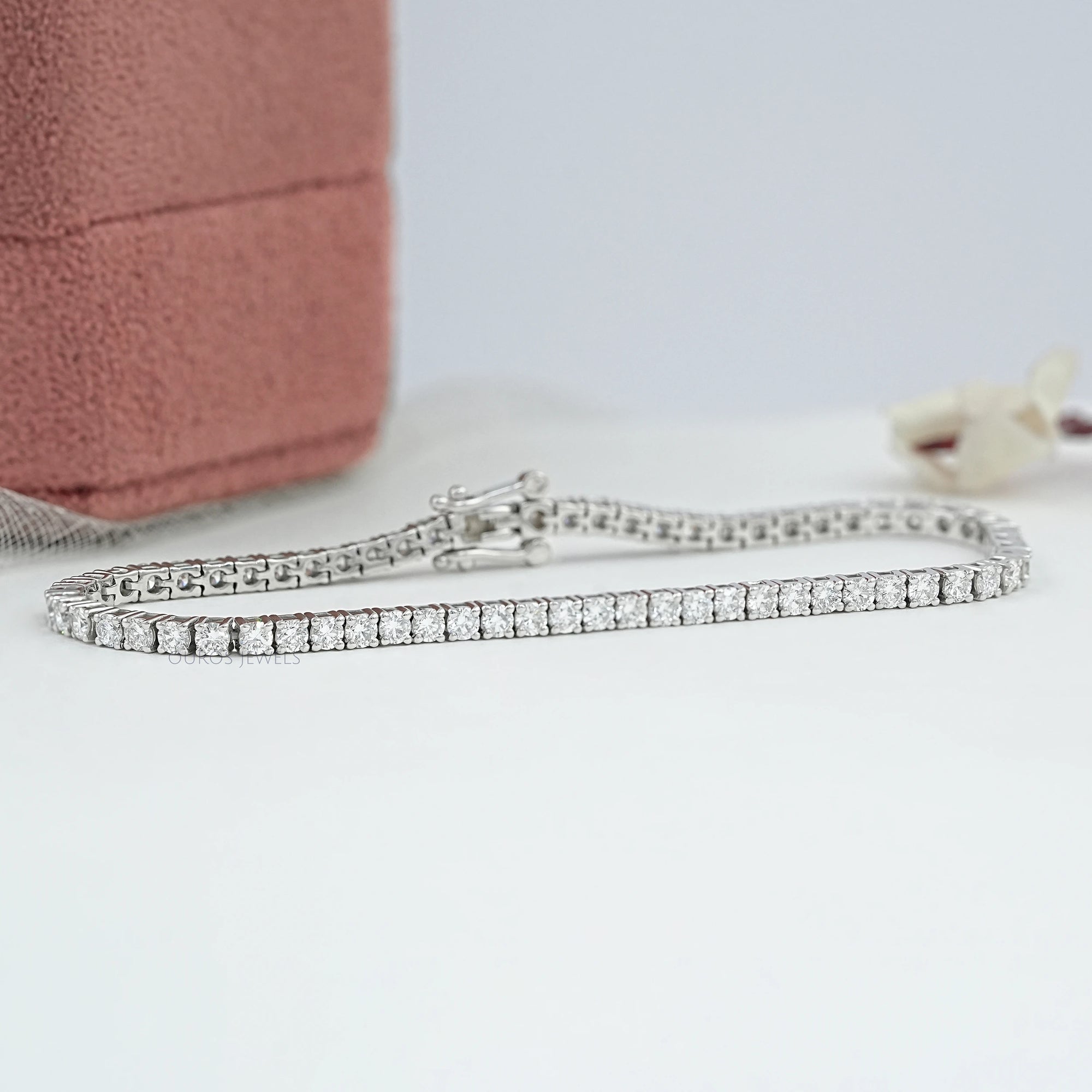 Round Cut Lab Diamond Tennis Bracelet