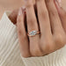 Lab Diamond Sculpted Wave Solitaire Ring Ring