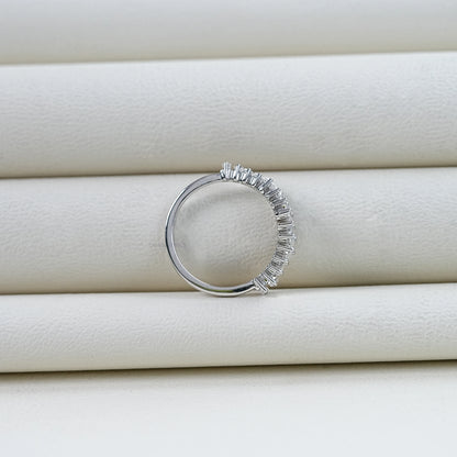 Baguette Cut Diamond Wedding Ring Rings