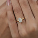 Criss Cut Lab Grown Diamond Solitaire Ring Ring