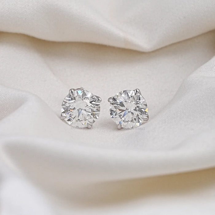 Round Cut Lab Diamond Stud Molly Sims - 96th Annual Academy Awards Earrings