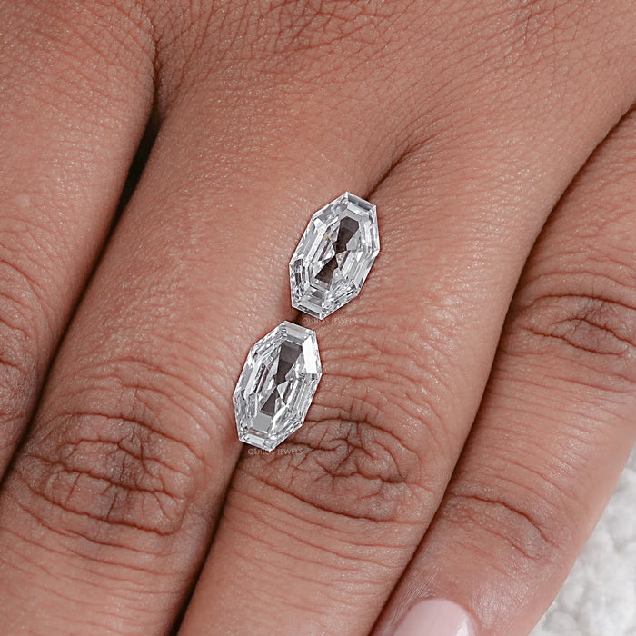 Step Cut Octagon Lab Diamond Matching Pair Loose