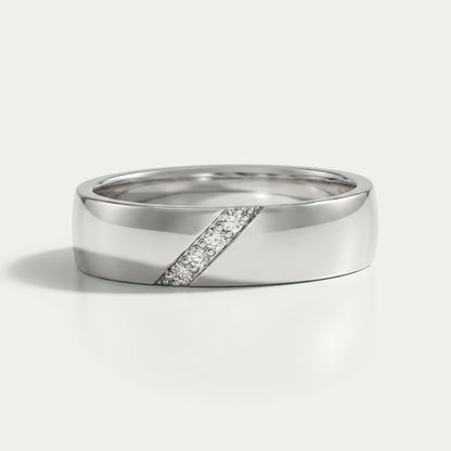 Lab Grown Round Diamond Men's Band Ring