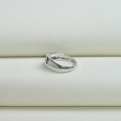 Triangle Lab Diamond Wedding Band