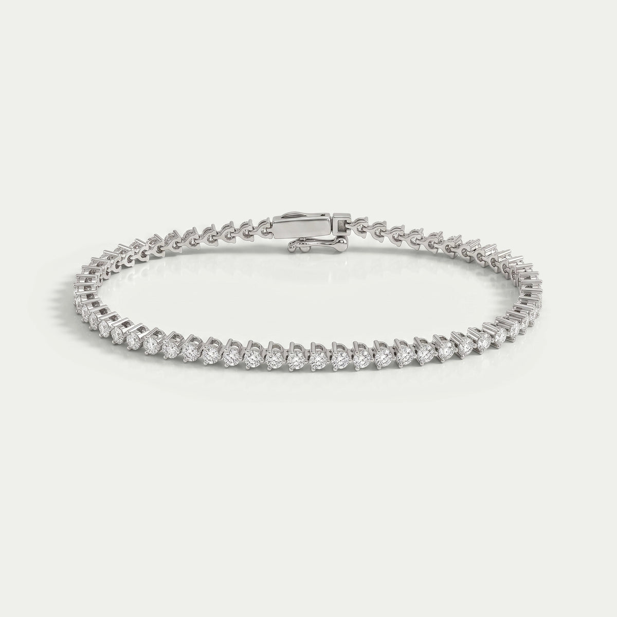 Brilliant Round Lab Diamond Tennis Bracelet Bracelet