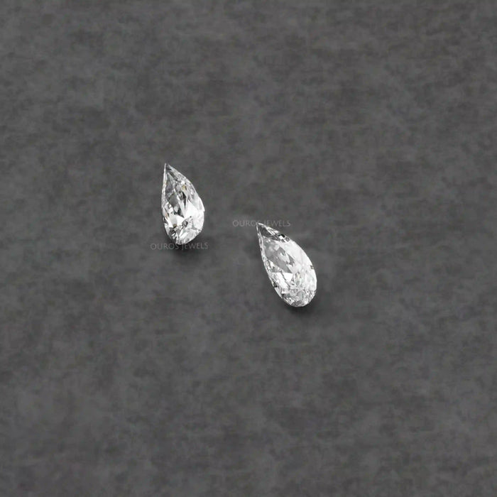 Long Pear Cut Lab Grown Pair Diamond Loose