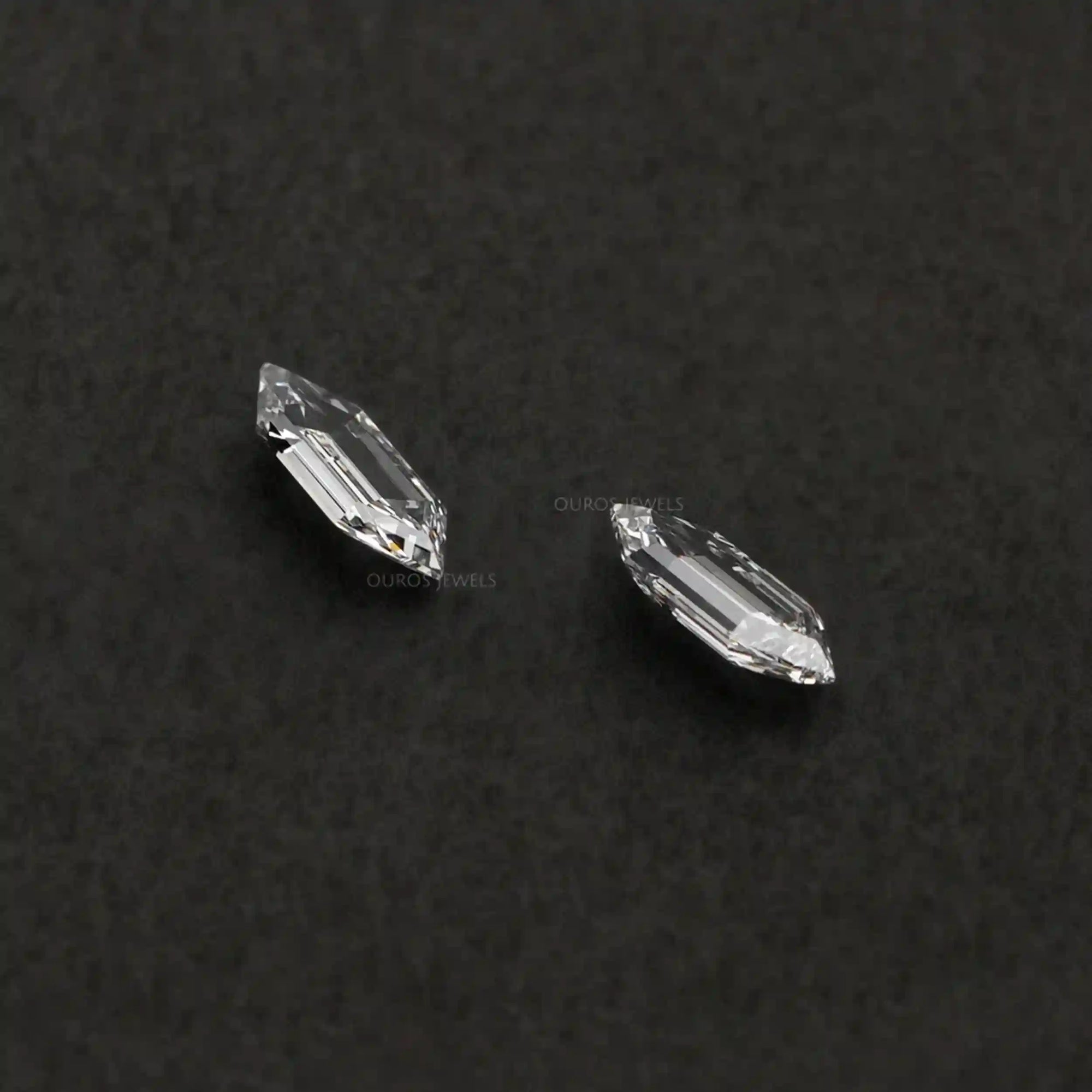 Boat Cut Lab Grown Diamond Loose Pair Loose