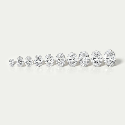 Brilliant Cut Oval Lab Grown Diamond Loose