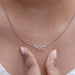 Marquise Cut Lab Diamond Leaf Pendant Necklaces