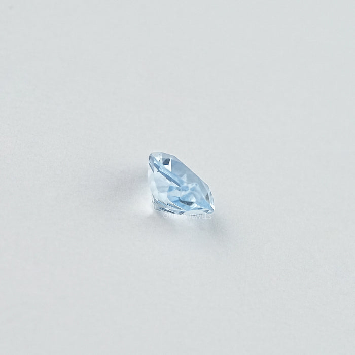 Light Blue Heart Lab Grown Gemstone Loose