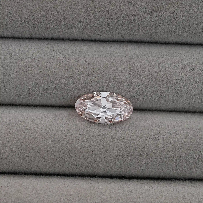 Light Champagne Old Mine Moval Cut Loose Diamond Loose